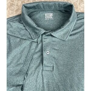 Weather Proof 32 Degrees Cool Polo‎ Shirt Men's Size M Short Sleeve Green